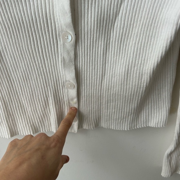 Banana Republic white ribbed cotton cropped
Cardigan - Picture 7 of 12